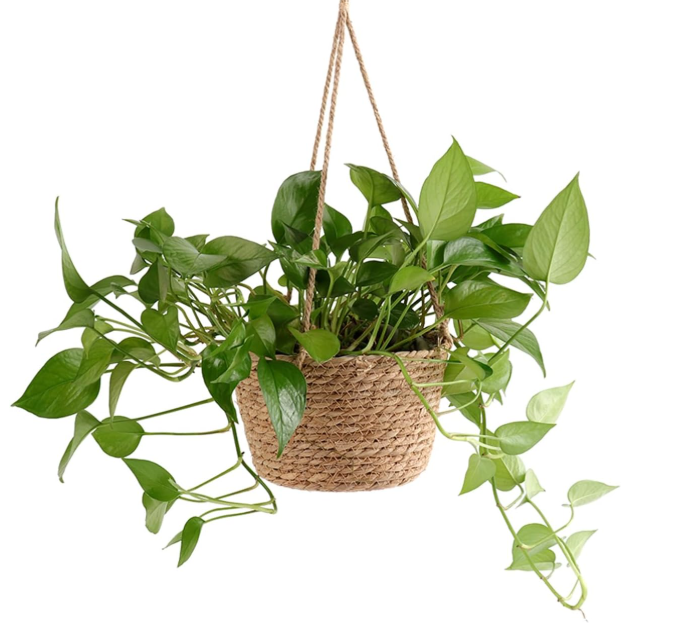 Rattan & Jute Hanging Basket – Multi-Purpose Storage Basket - Image 2