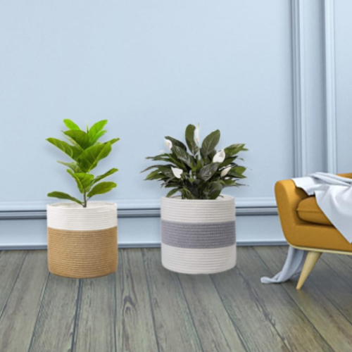Bohemian Jute Planter Cover – Plant Display