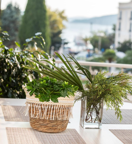 Woven Jute Storage Basket / Rustic Planter Cover - Image 2