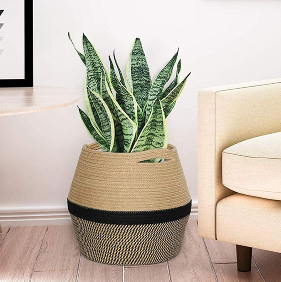 Jute Plant Basket / Corner Storage Planter Cover - Image 2
