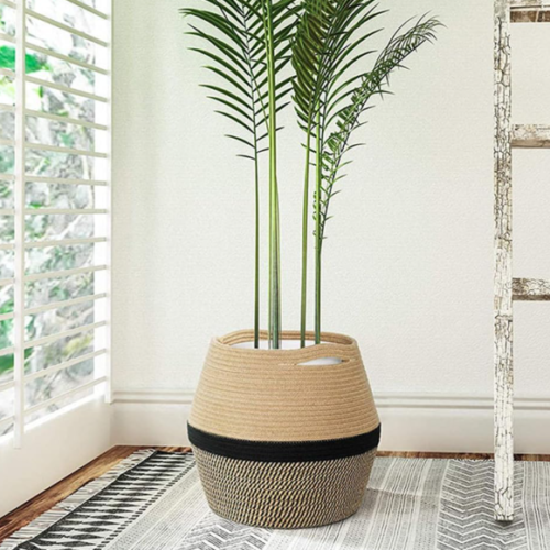 Jute Plant Basket / Corner Storage Planter Cover