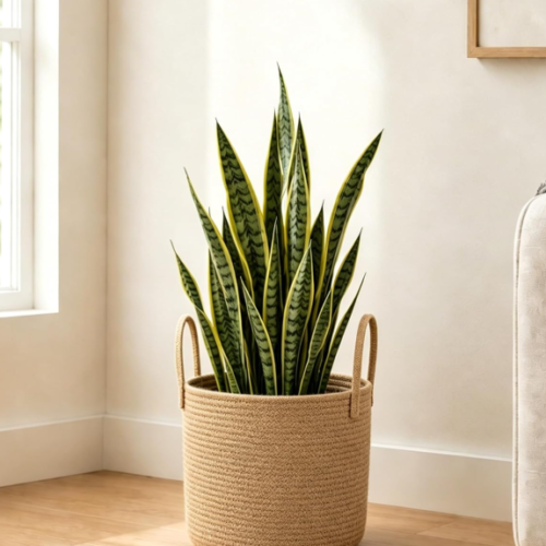 Jute Basket With Handles – Bohemian Storage Basket